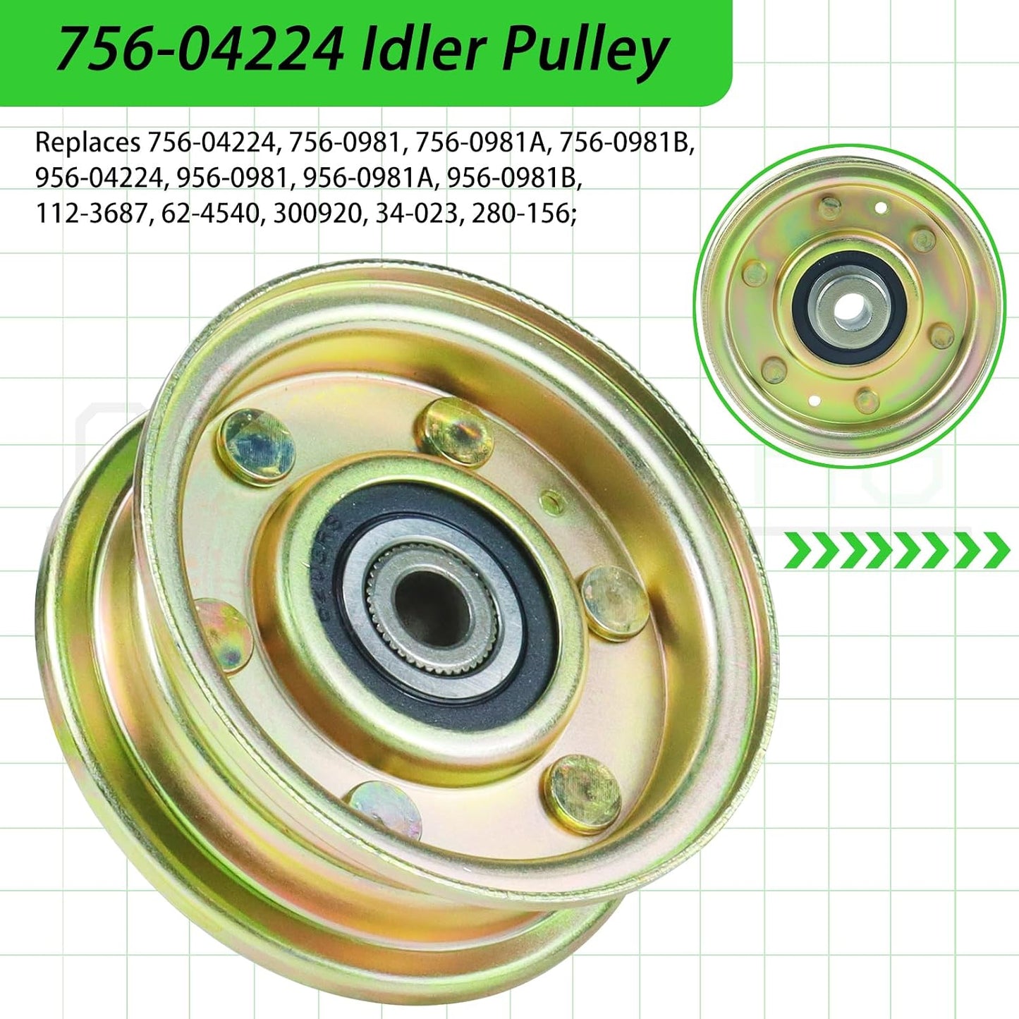 Polea reemplazo MTD 756-0981 Oregon 34-023