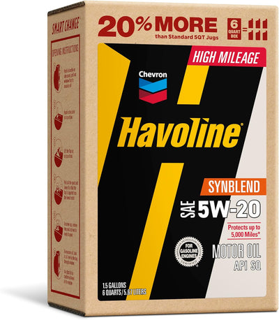 Aceite motor 5w20 sintético Smart Change 6qt pack 1