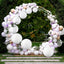 30 Linternas papel redondas blancas decorativas 4-12pulg