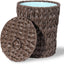 Cubo basura mimbre plástico 2.6gal con tapa dormitorio
