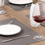 Manteles cuero impermeables resisten calor 6uds gris