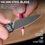 Cuchillo bolsillo 2.98pulg 14C28N aluminio cierre botón