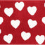Alfombra baño corazón rojo antiderrap 20x32"