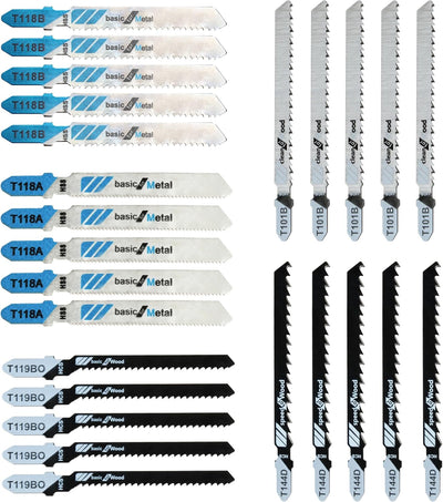 Juego 25 Pzas Hojas Sierra Calar T5002 T-Shank