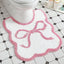 Alfombra inodoro lazo microfibra antideslizante baño