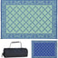 Alfombrilla estilo jardín azul