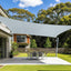 Toldo parasol rectangular 12x16ft color gris plateado