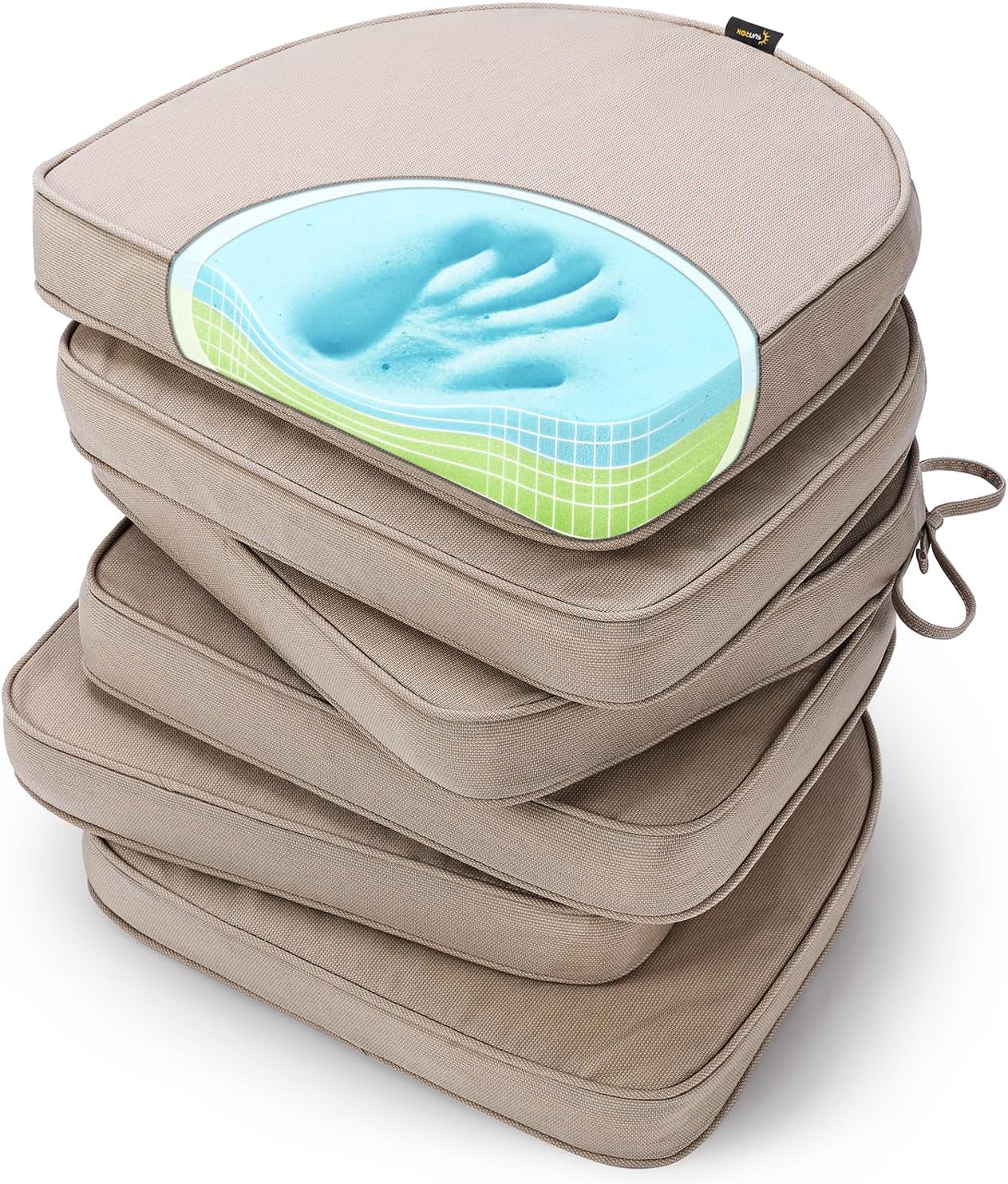 Cojines espuma viscoelástica gel resistentes agua