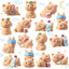 15 figuras oso mini decoración pasteles jardín manualidades