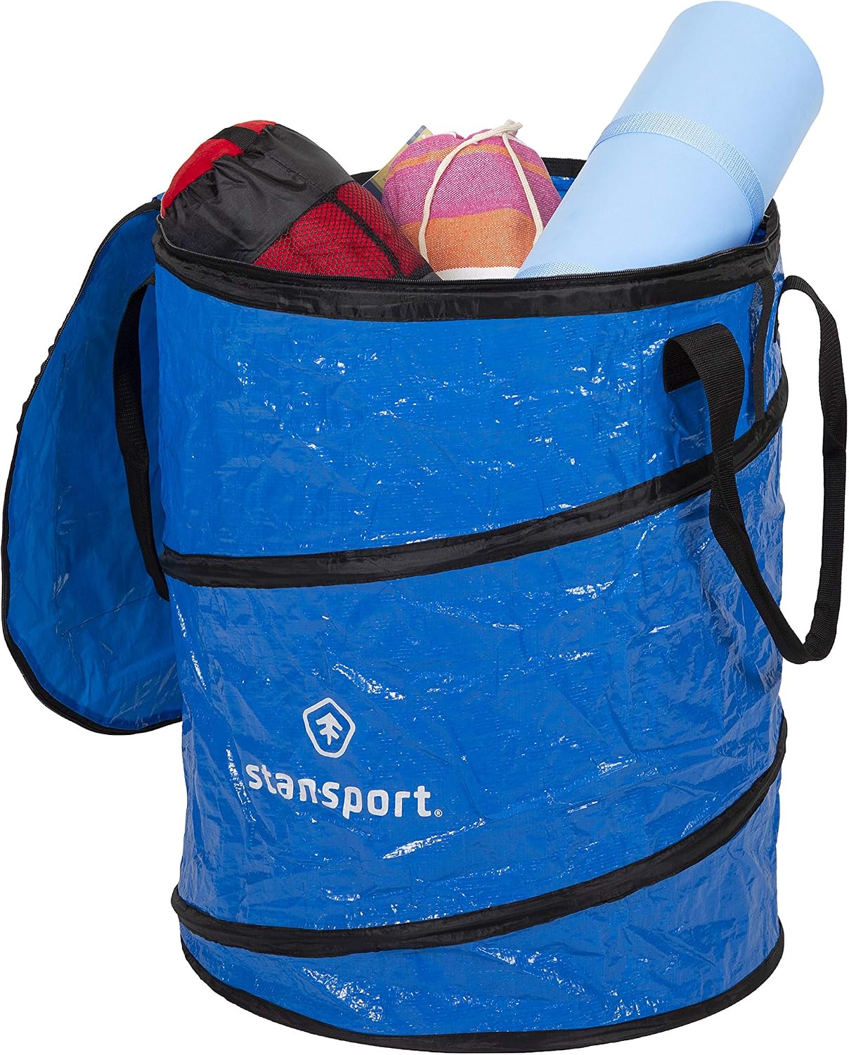 Papelera plegable para acampar