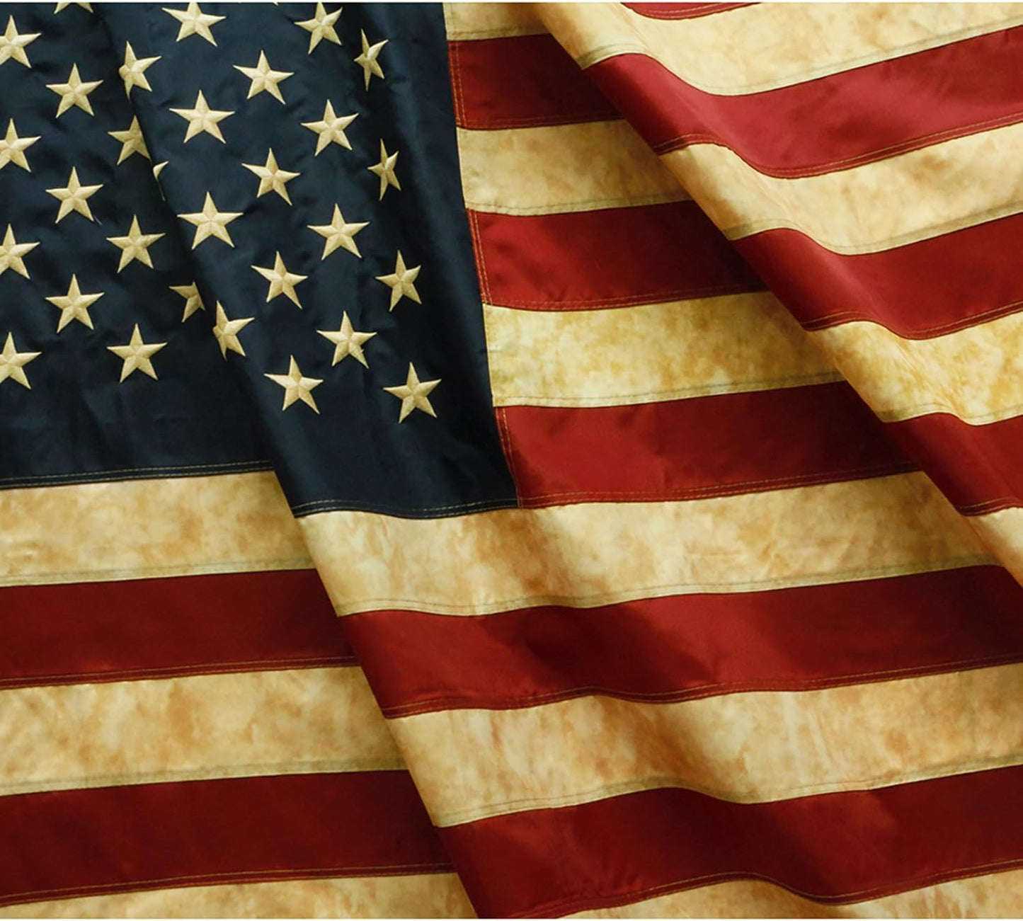 Bandera tipo retro cosido americano