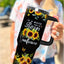 Vaso girasol 40oz doble aislamiento con asa tapa pajita