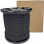Cordón elástico poliéster negro 3/8pulg 500ft grado marino