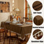 Mantel lino rectangular 55x70pulg color marrón cocina comedor