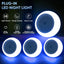 Luces nocturnas LED enchufable pared pack 4 sensor amanecer