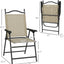 Set 4 sillas plegables deportivas tela malla beige