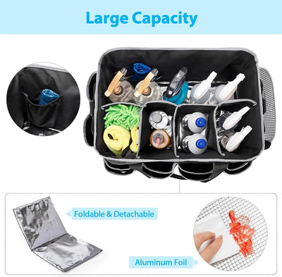 Organiz. limpieza extragrande con asa divisor