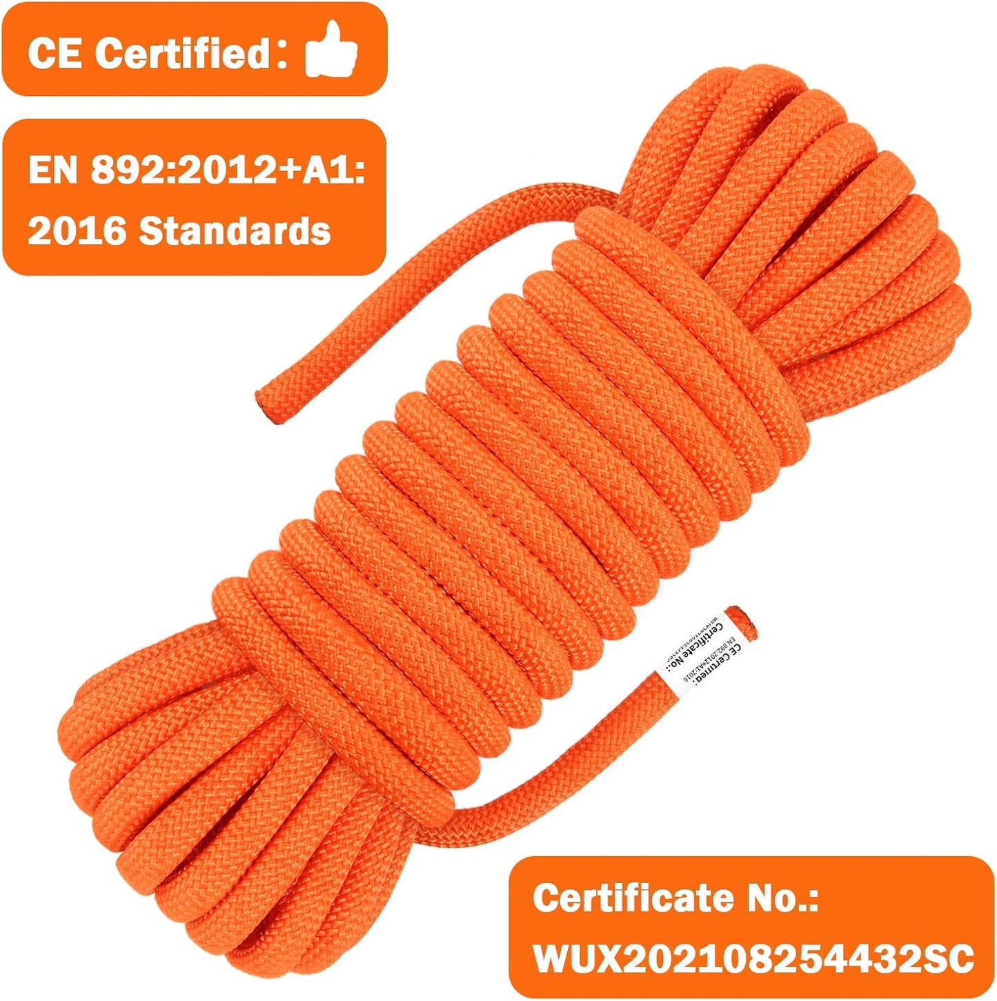Cuerda escalada estática 0.413pulg 32-229.7pies
