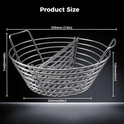 Cesta ceniza acero inox divisor Kamado Joe parrillas