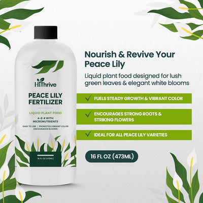 Fertilizante líquido lirio de la paz 16oz 96gal nutrientes