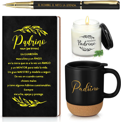 4 Pzas Regalo Padrino Ahijado Anuncio Embarazo