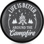 Cubierta rueda repuesto RV cuero PVC Life is Better 16"