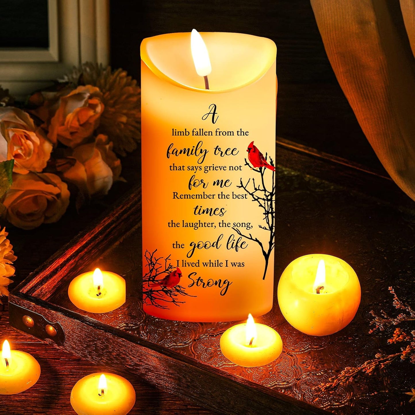 Velas LED conmemorativas para duelo batería