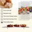 Juego 2 estantes acero inox 10x15pulg para hornear y refrigerar