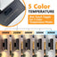 Luces pared exterior pack 2 LED 3000-6000K aluminio