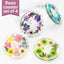 4 Posavasos Flores Secas Mesa Café Decoración Hogar