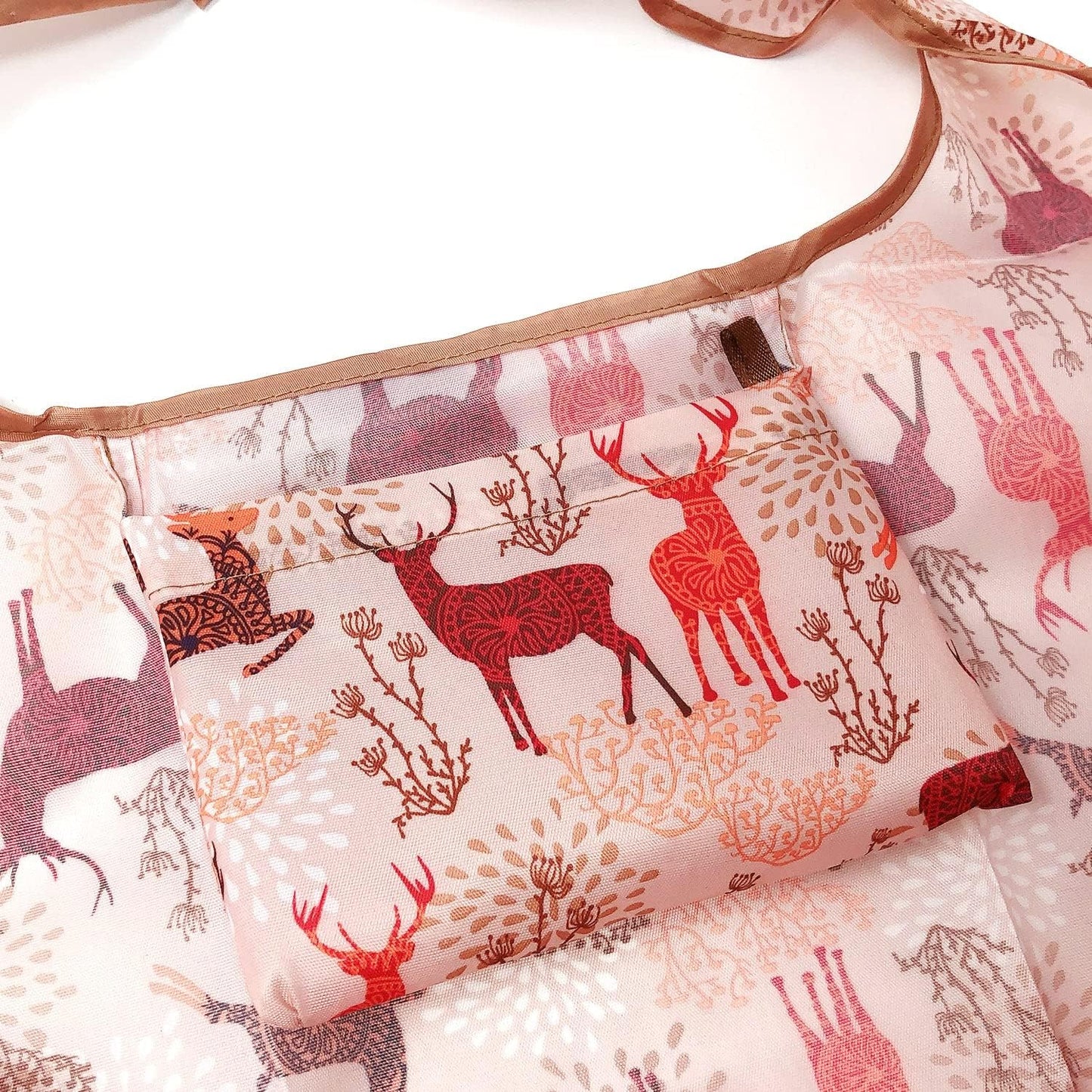 Bolsa plegable nailon reutiliz. para comestibles set 2