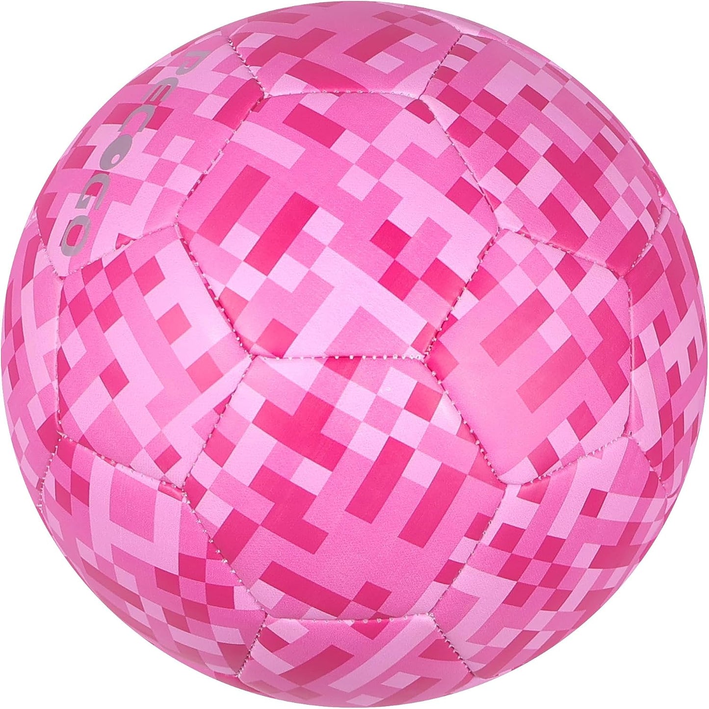 Balón fútbol tamaño 4 niños diseño rosa/azul mosaico