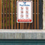 Letrero aluminio Pool Rules No Diving 14x10"