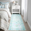 Alfombra Oushak Boho Floral 2x6" Antiderrap