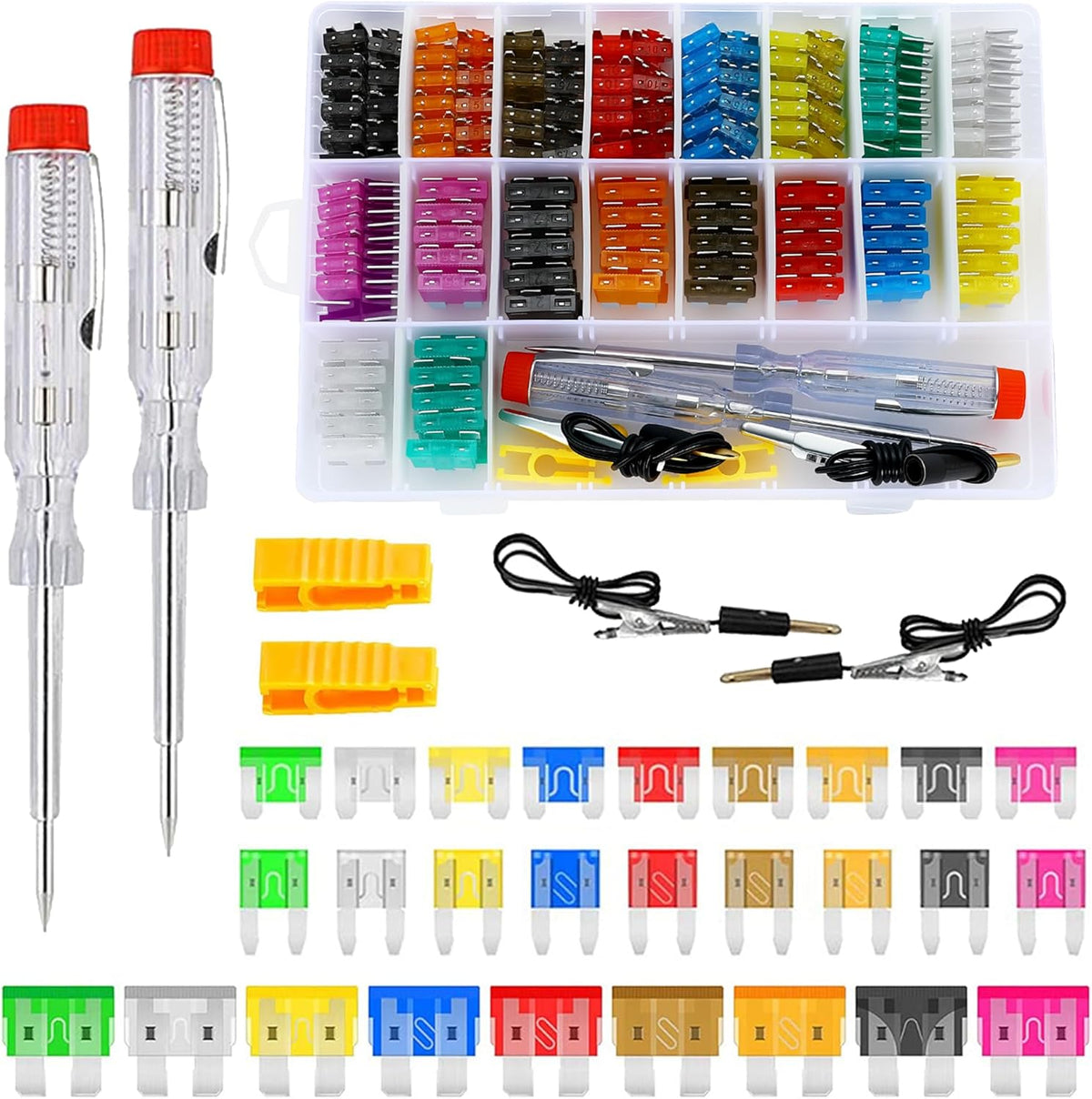 Kit 306 fusibles automóvil 2A-35A mini y perfil bajo