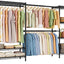 Armario metal estantes alambre ajustables para ropa