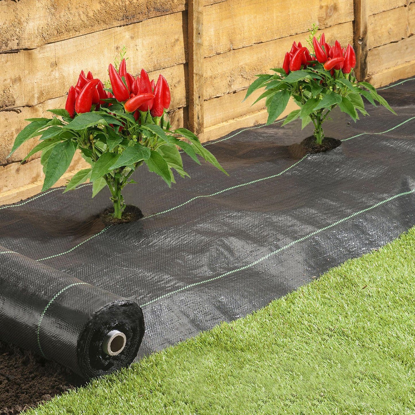 Tela barrera malezas 3x50ft resistente jardinería