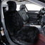Funda asiento coche piel oveja esponjosa negro
