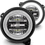 Faros LED redondos 9pulg repuesto Jeep Wrangler JL JLU
