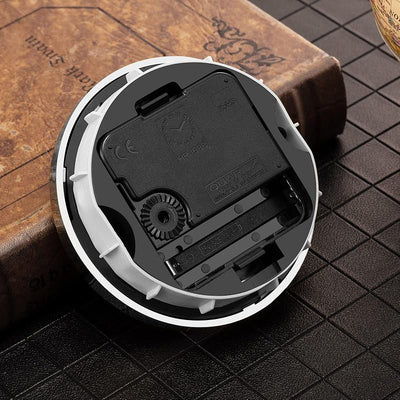 Reloj cuarzo 3.543pulg con inserto número arábigo plata