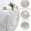 Mantel rectangular plateado 50x80pulg bodas fiestas