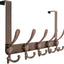 Gancho puerta acero inox 5 ganchos triples Cobre antiguo