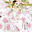 Manta cuadros flores 60x90pulg 100% lino estilo rústico