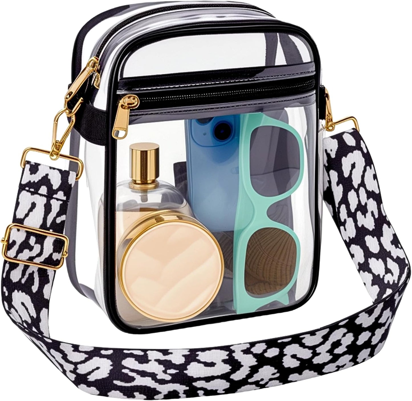 Bolsa transparente con correa para eventos deportes trabajo