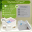 Organiz. tampones y almohadillas para baño y oficina