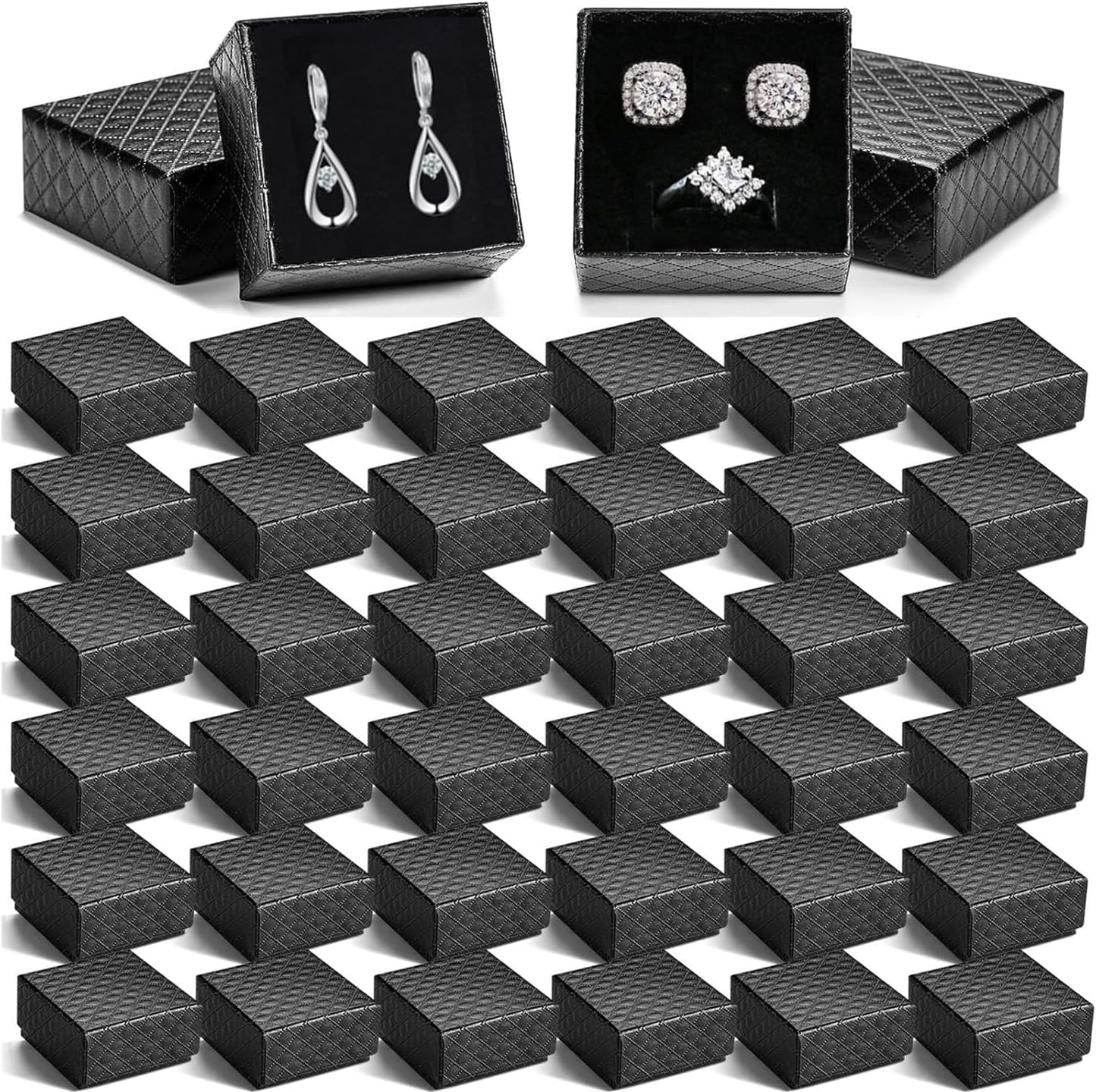Set 48 Cajas Regalo Joyería con Forro Terciopelo 2x1.2"