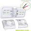 2 Luces LED techo coche RV remolque DC 11-18V blanco