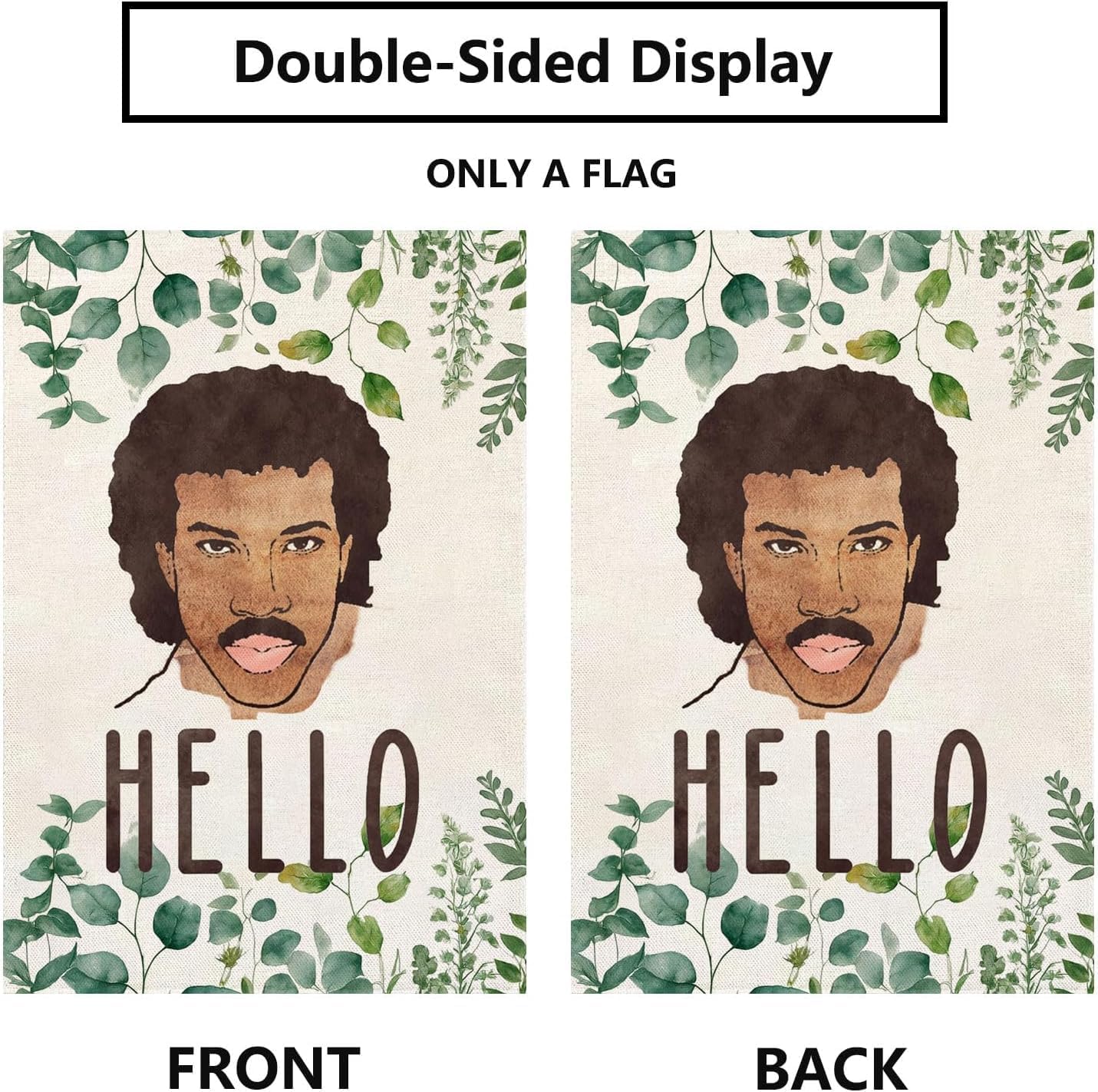 Bandera jardín 12x18pulg arpillera doble cara patio