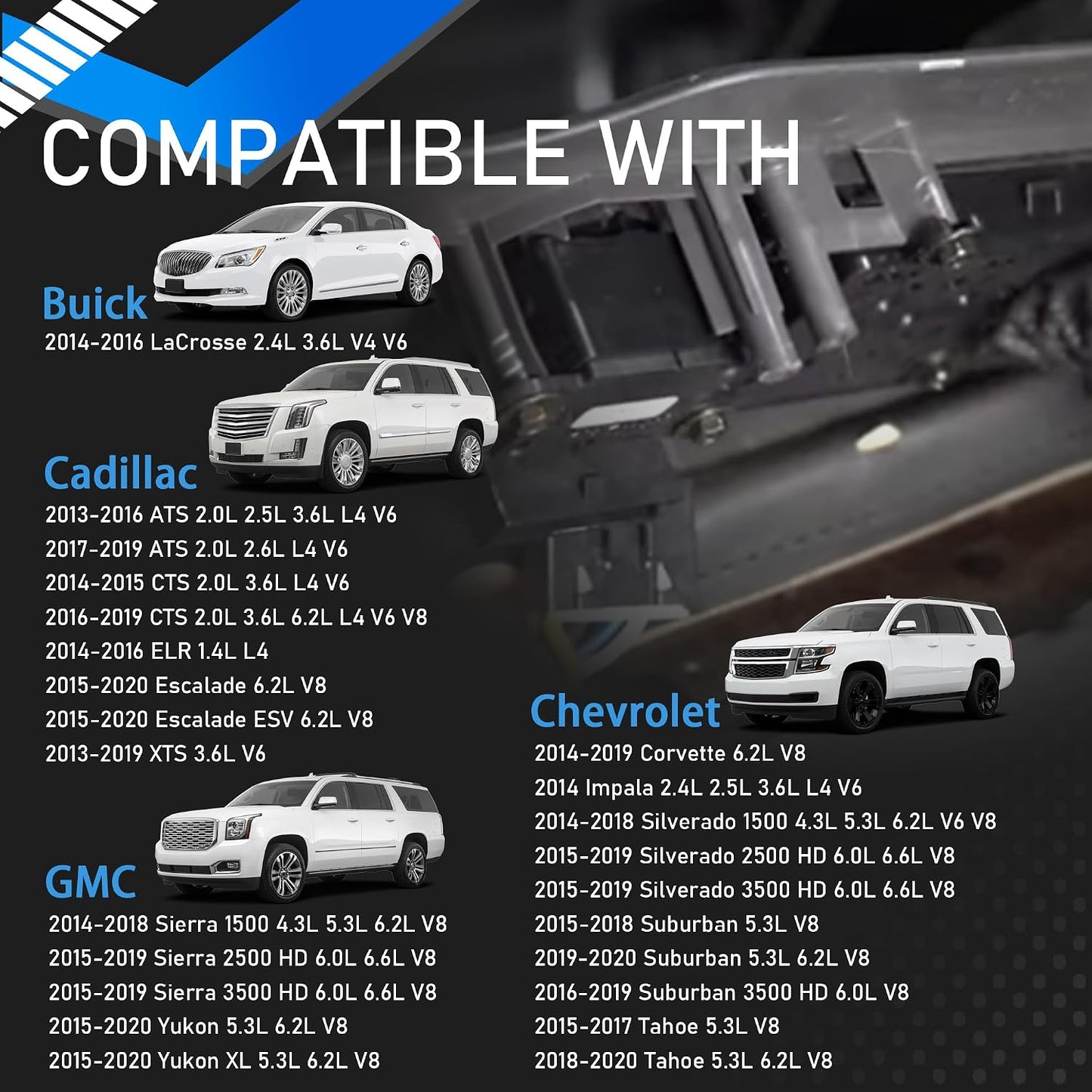 Interruptor ajuste asiento conductor comp Chevy Impala 14-20