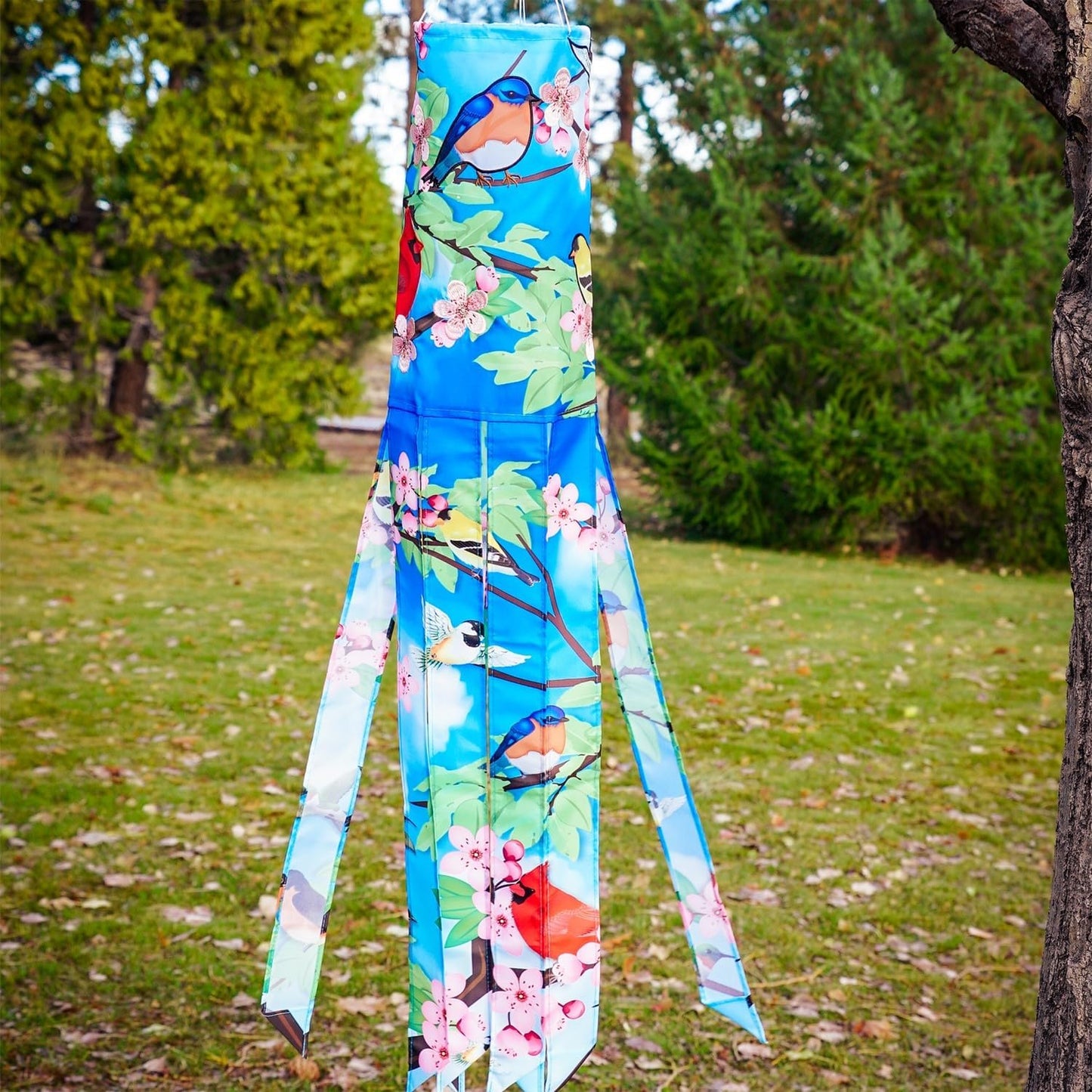 Bandera viento 40pulg Songbird totalmente impresa